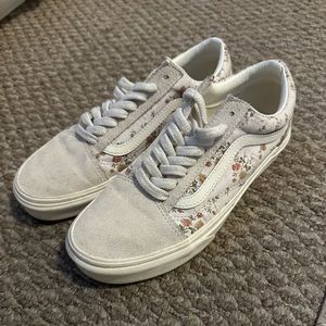 Vans women floral old school size 8